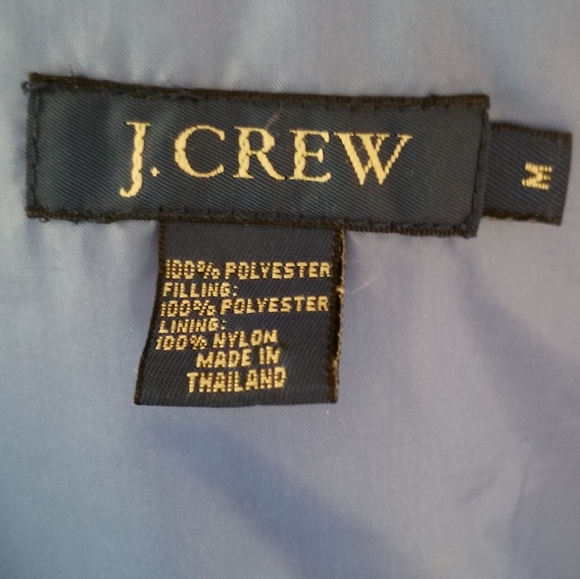J. Crew light to medium weight quilted winter jacket in periwinkle blue. Sz M - Picture 7 of 7